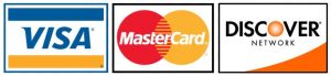 Visa, MasterCard, Discover